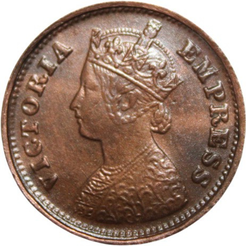 CoinView 1/2 Pice (1886) British India Rare Coin Medieval Coin Collection(1 Coins)