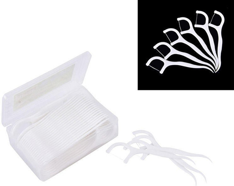GADGETSMORE DENTAL FLOSS WITH TOOTH PICKER(Pack of 30)