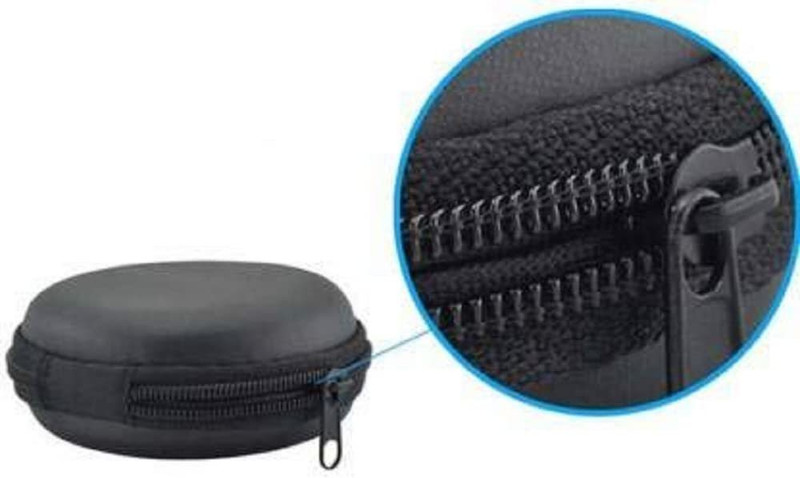 TECHGEAR Pouch for Earphone(Black, Plastic)