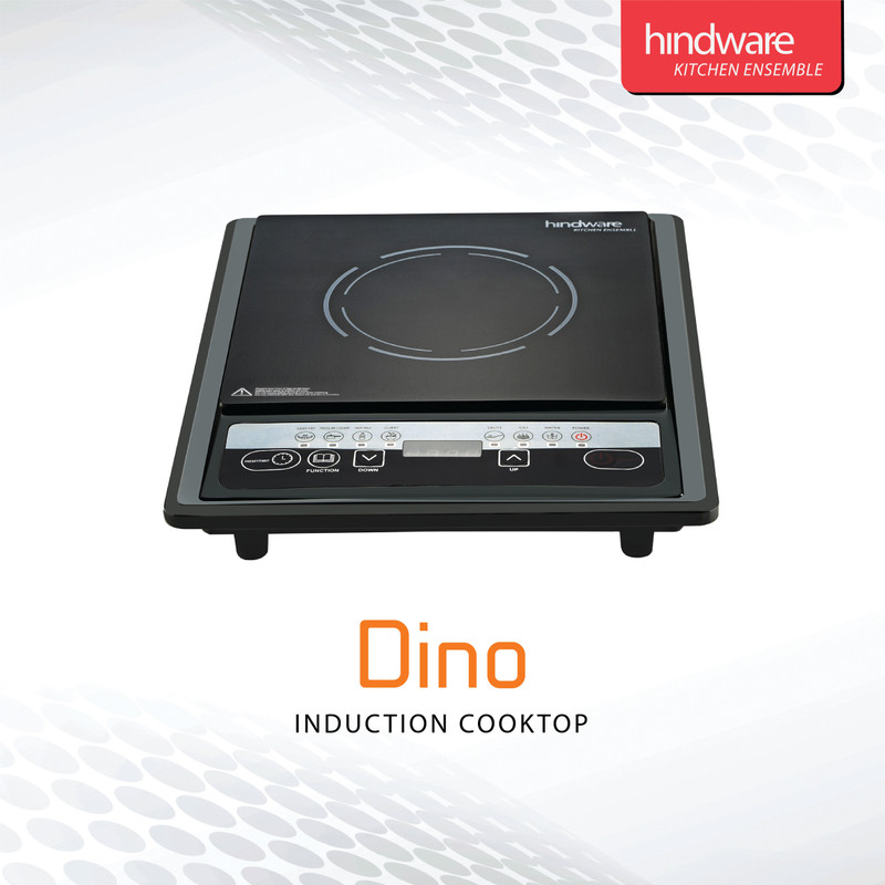 Hindware IC100004 Induction Cooktop (Black, Grey, Push Button)