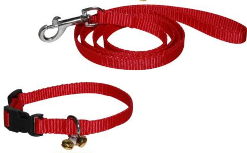 S.Blaze GOOD QUALITY 1 INCH RED DESIGNED DOG COLLAR BELT , 1.5M-2M LENGTHY Dog Collar & Leash(Medium, red)