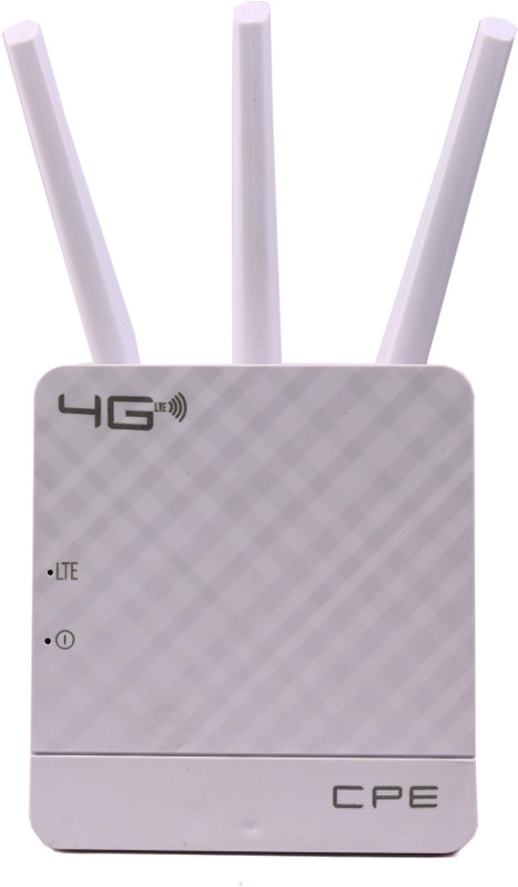 Quantron QWR-4G01, 4G/5G SIM COMPATIBLE WIRLESS ROUTER 300MBPS Router 2.4 GHz 300 Mbps Wifi Speed Dual Band Internal & External Antenna Both (Ethernet and ADSL)(White)