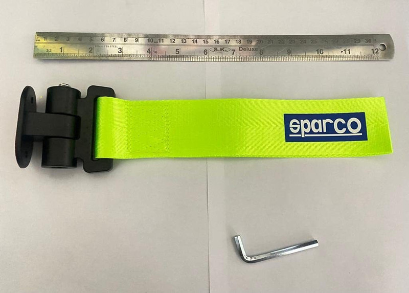 Auto MT SPARCO NEON TowHook Trailer Sticker Tow Strap Belt Car Bumper (ONLY Decoration) Vehicle Tool Kit