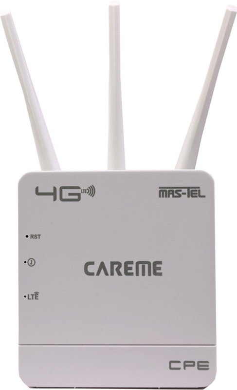 CareME No Buffer, No Waiting, Hi Speed Stable Internet Speed 300Mbps 4G Router 2.4 GHz, 2.4 GHz 300 Mbps Wifi Speed Dual Band External Antenna MiFi (Sim Based)(White)