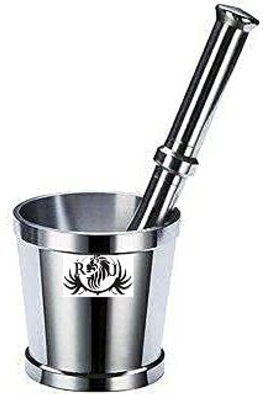 RSPTJM Okhali big size imam dasta pestle motor Stainless Steel Mortar and Pestle Set Stainless Steel Masher(Pack of 1)