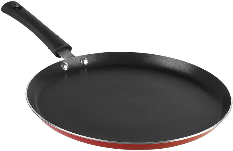SHOPCIE Non Stick Dosa Tawa 24cm with Sturdy Riveted and Bakelite Handle Tawa 24 cm diameter(Aluminium, Non-stick)