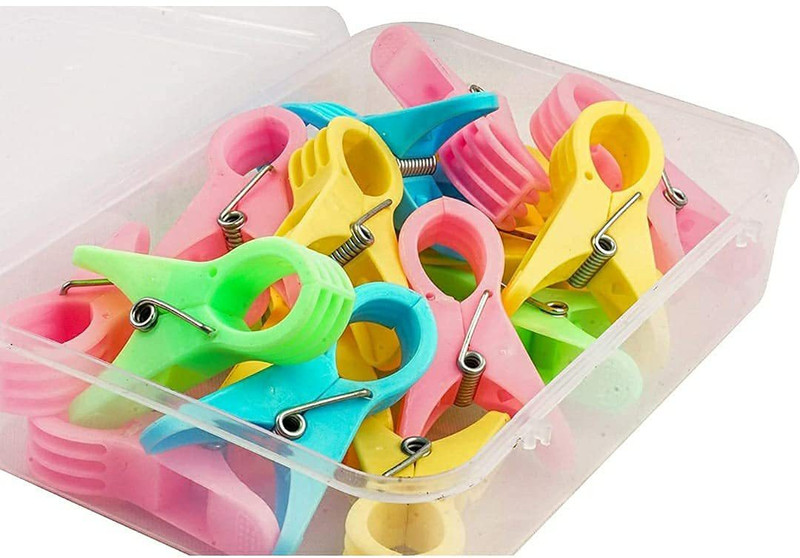 shopping mart Plastic Cloth Clips(Multicolor Pack of 24)