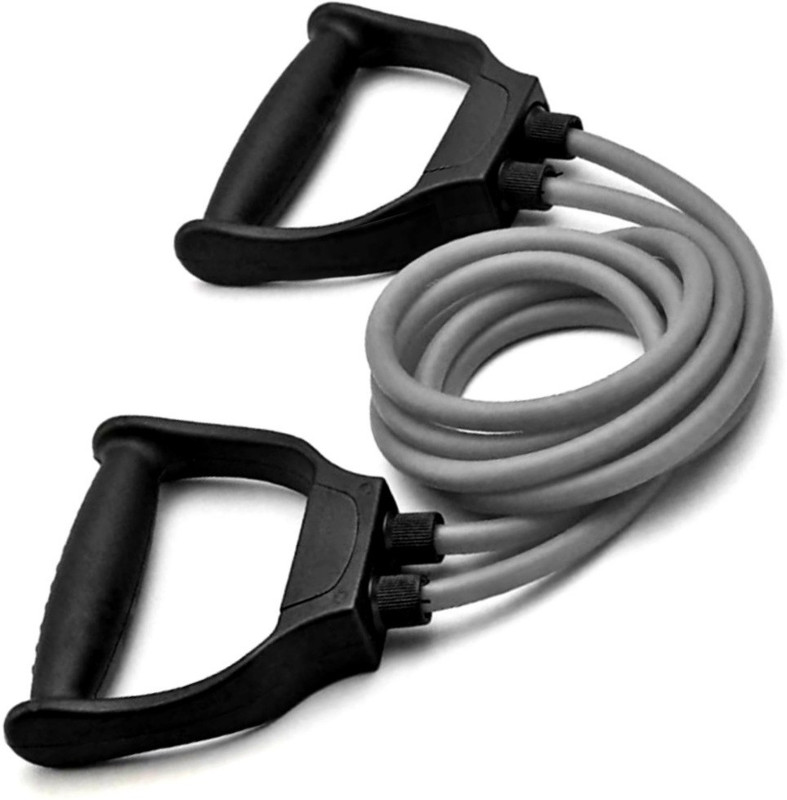 evastu Double Toning Resistance Tube Toning for Men and Women Resistance Tube(Black)