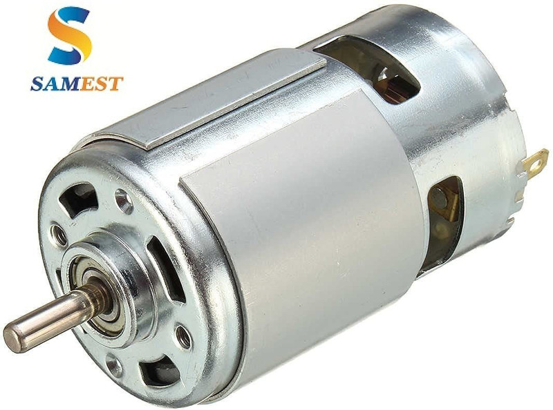 samest RS-775 DC 12V-24V High Speed Metal Large Torque Small DC Motor for DIY Fan Cooler Toy Motor Control Electronic Hobby Kit