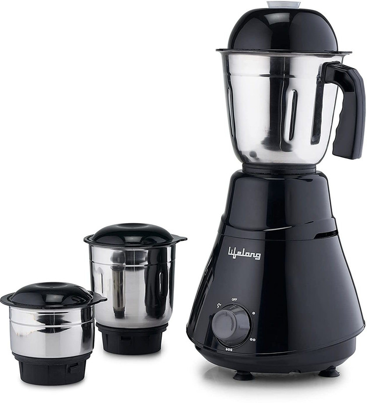 Lifelong Power Pro 500 W Mixer Grinder(Power Pro - LLMG20 | 3 Jars | Blue)
