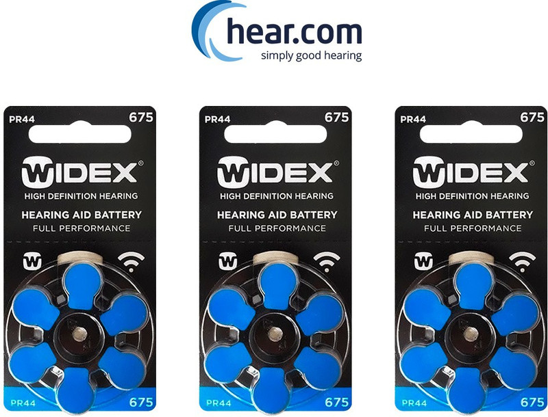 Widex Hearing Aid Battery-Size 675-Pack of 42 Batteries -7 Strips 28001603000 Stethoscope Case(Blue)