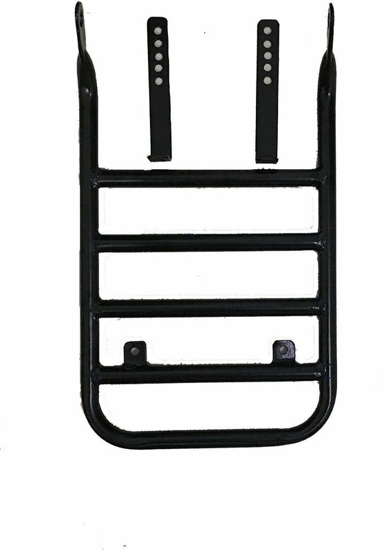 inayat Bike Rear Carrier Luggage Box Black Iron Motorbike Saddlebag
