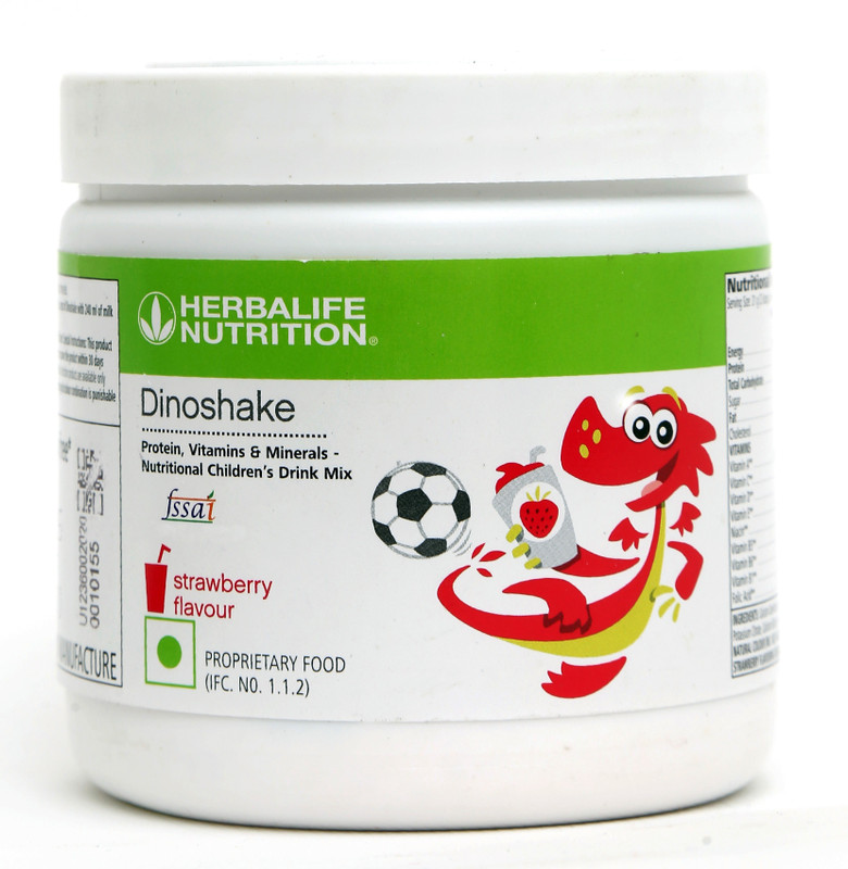HERBALIFE Dinoshake Kids Drink Mix -Strawberry Flavor Plant-Based Protein (200 g) Nutrition Drink(200 g, STARWBERRY Flavored)