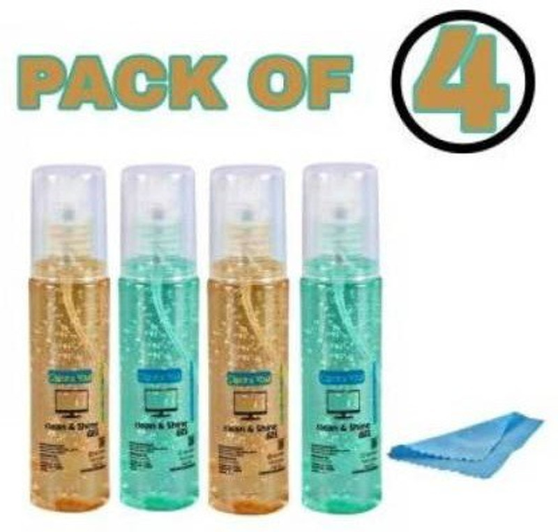 TRADERS XPRESS SST Liquid Solution with Cloth to Clean Mobile/Laptop Screen PACK OF 4 for Gaming, Computers, Mobiles, Laptops(SS28)