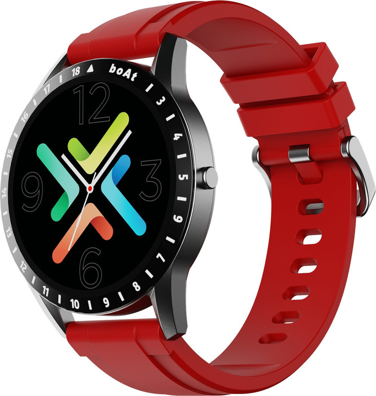 boAt Watch Iris 1.39" AMOLEDDisplay Smartwatch(Red Strap, Free Size)