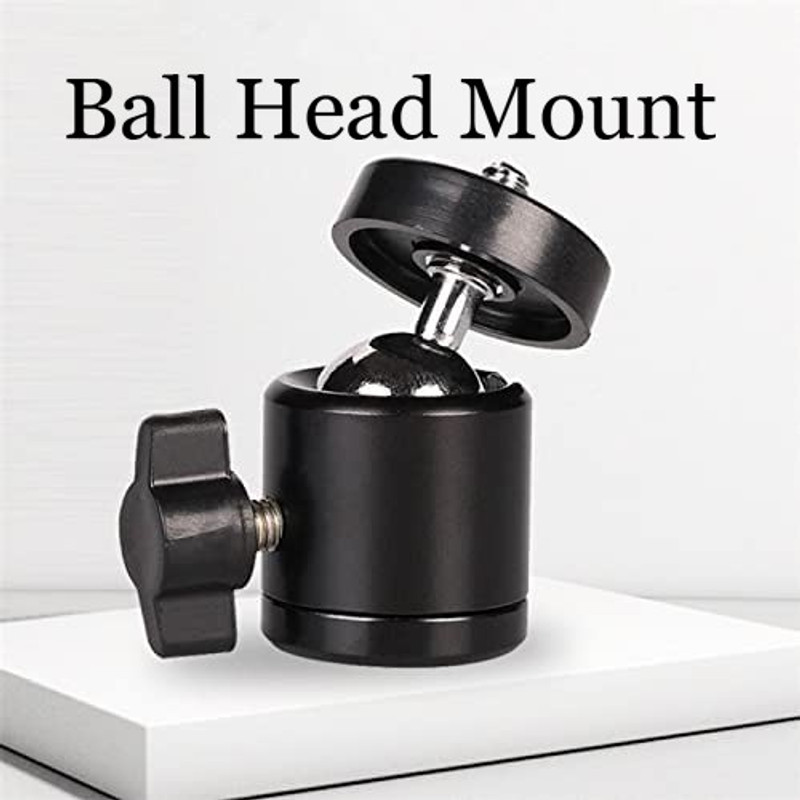 SOJUBA 360° MultiFunctional Ball Head 1/4"Thread Shoe Mount Adapter mobile holding clip Tripod, Tripod Ball Head, Monopod, Monopod Kit, Tripod Bracket, Tripod Clamp, Tripod Kit(Black, Supports Up to 800 g)