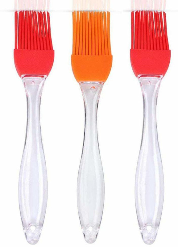 S.B.ANJALI SPATULA BRUSH 7INCH BIG SIZE Silicone Flat Pastry Brush(Pack of 3)