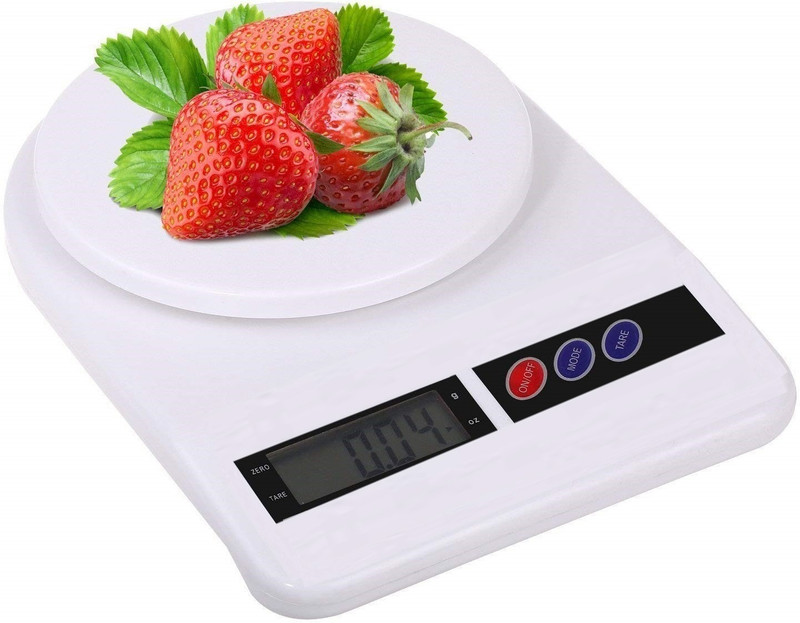 T TOPLINE 1 gm TO 10 kg electronic kitchen scale(white) Weighing Scale(White)