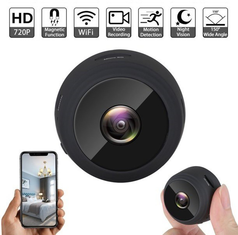 SIOVS 1080P Spy Camera WiFi Wireless Night Vision Motion Detection Long Battery Backup Security Camera(64 GB, 1 Channel)