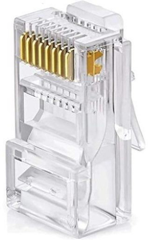 HIVEN Cat6 Rj45 Ends Connector, ethernet cable connecter Wired Ethernet Lan Adapter compatible with Windows(1000 Mbps)