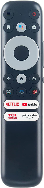 EHOP RC902N Replaced Remote Control fit for Mini-LED QLED 4K UHD Smart TV S546 R646 TCL Remote Controller(Black)