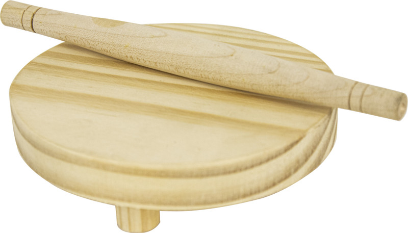 Spillbox Wooden chakla belan roti Maker Toy Kitchen Appliances -Wooden chapathi Roller