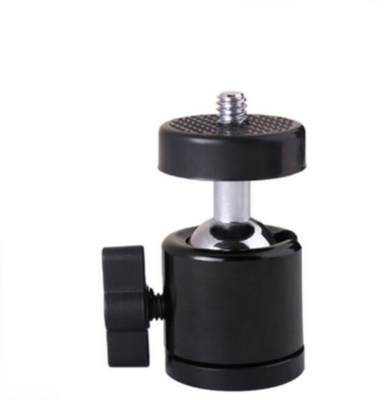 Webilla Swivel 1/4" Screw Tripod Ball Head Bracket Holder Mount Ballhead Tripod Ball Head(Black, Supports Up to 1000 g)