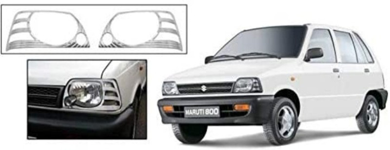 Autxin Head Light / head Lamp Chrome cover Suitable With CAR 800 set of 2pc Chrome Maruti 1 Series Side Garnish