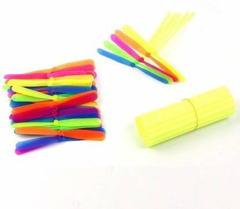 WHITE POPCORN Plastic Dragonfly Flying Toy for Kids - 20 pieces (Multicolor)(Multicolor)