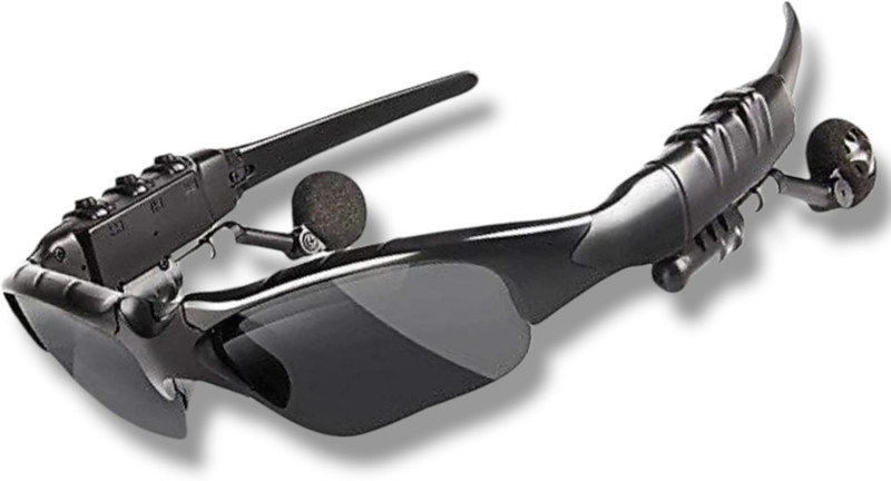 ShivaEstore Digital Portable Wireless Sunglasses with Bluetooth Headset For Men & woman(Black)