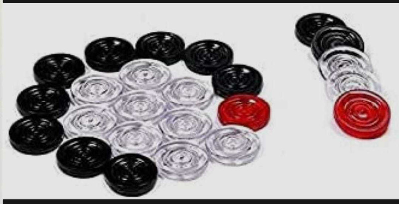 GOLS Crystal Carrom Coins Carrom Pawns(Pack of 20)