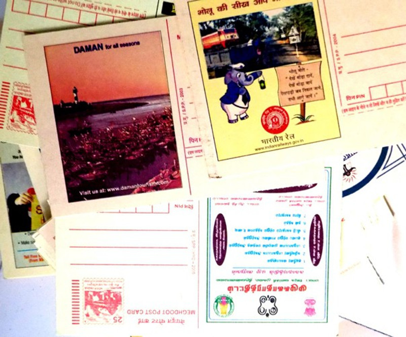 Hariom 2001 TO 2015 - 99 DIFFERENT THEME BLANK POST CARD RARE COLLECTABLE ITEM -INDIA Stamp Box(99 Stamps)