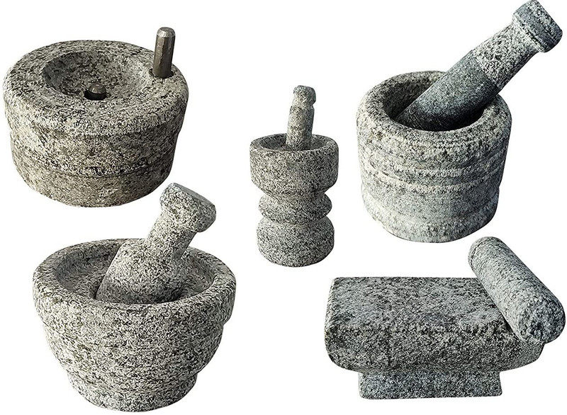 Thenkumari Kitchen Playsets-Stone Miniature Kitchen Set for Kids, Grinding Stone