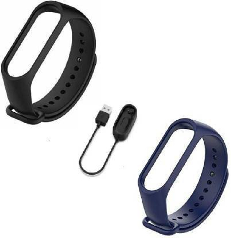 Asotai Charger MI Fitness M4 Smart Band Strap(Black, Blue)