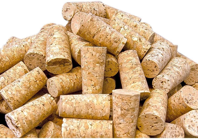 Kavi The Poetry-Art Project Natural Wooden Premium Cork Stoppers, Pack of 50pcs Cork Bottle Stopper(Brown)