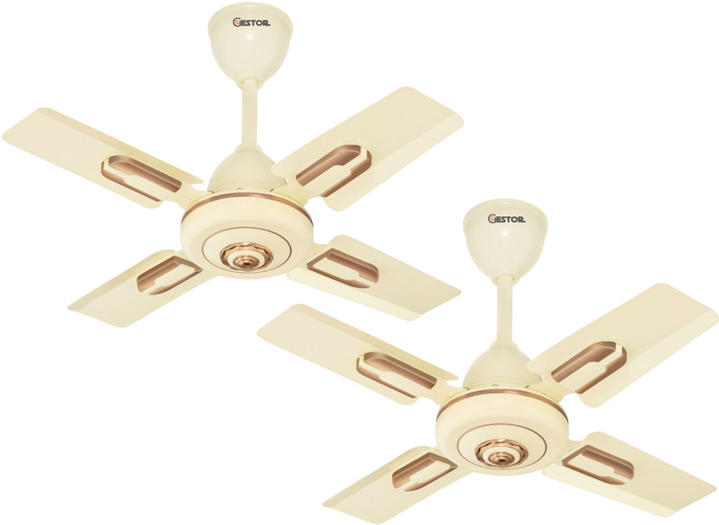 GESTOR Amazy Ultra High Speed 24 Inch Decorative with 3 Year Warranty Anti Dust 600 mm Ceiling Fan(Smoked Brown | Pack of 2)