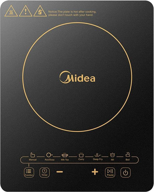 Midea 2000 W Induction Cooktop Touch Panel(Black, C20-RTY2014)