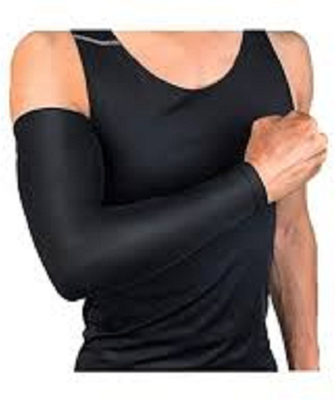 NJ FITTY Arm Sleeves For Athletic Arm Sleeves Perfect For Bike Cricket Cycling & Running Cycling Gloves(Black)