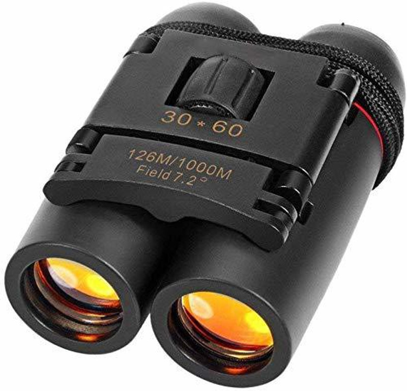 PAVITYAKSH Mini Folding Binoculars Telescope Compact Waterproof with Zoom Day Vision Digital Binoculars(50 mm , Multicolor)