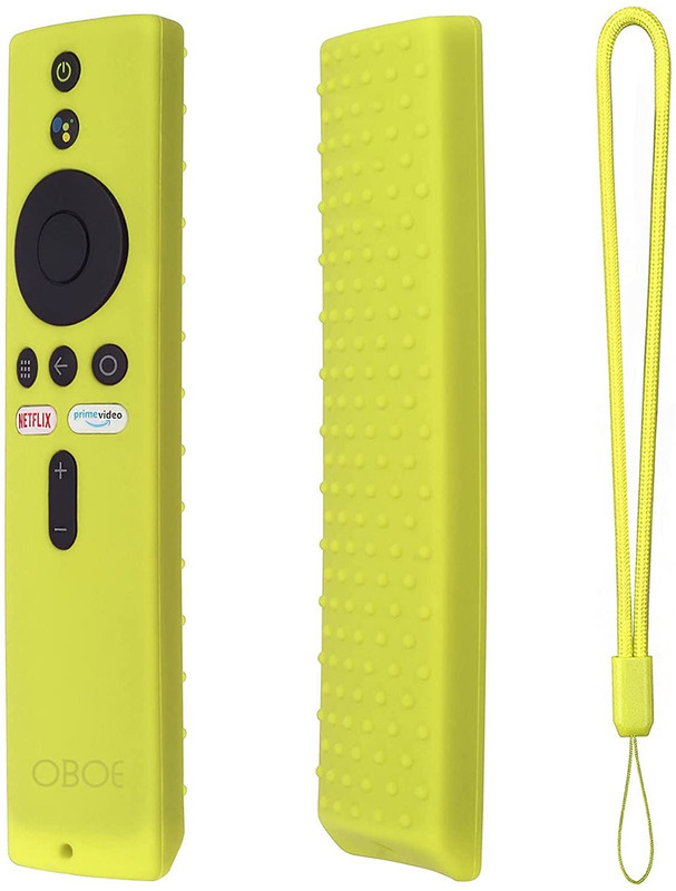 Oboe Front & Back Case for Xiaomi MI TV Remote Case Netflix/Amazon Model 4X (65,55,50,43 inch) / 4A (40 inch), Washable Cover(Red, Shock Proof, Silicon)