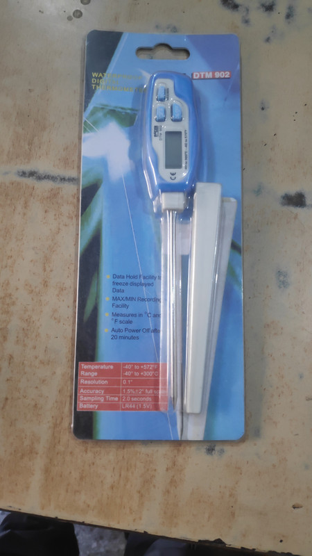 Pulkit chemicals DTM 902 Waterproof Digital Thermometer Instant Read Thermocouple Kitchen Thermometer