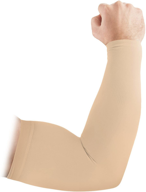 Crystal zone Nylon Arm Sleeve For Men & Women(XXL, Brown)