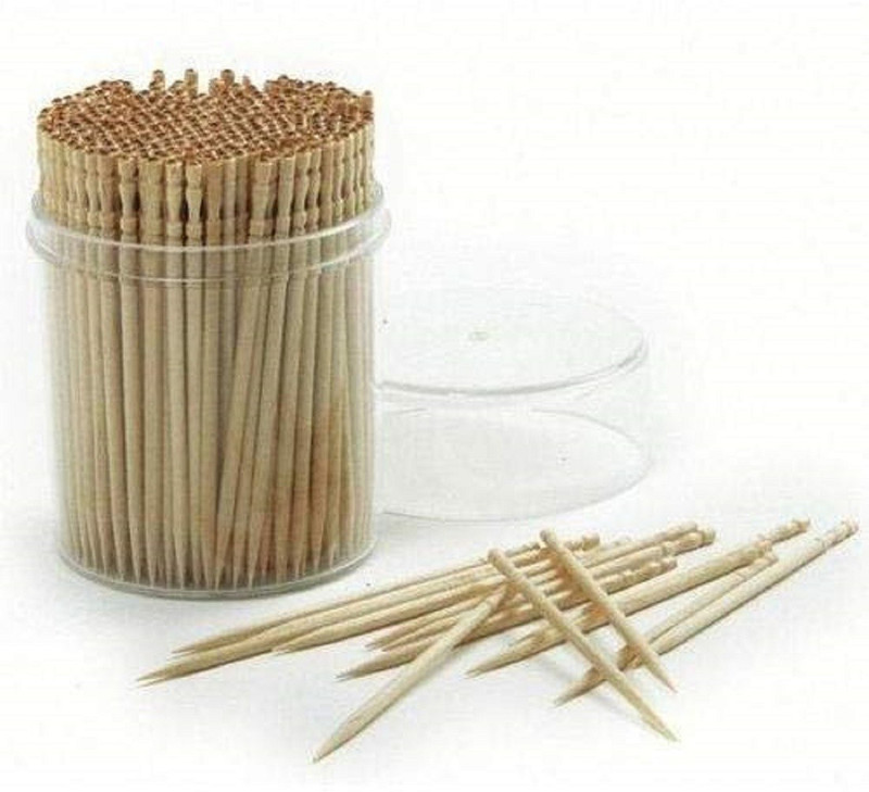 Deriz pack of 100 Table Tooth Picks | Bamboo Wooden Toothpick Sticks Table Tooth Picks(Pack of 100)