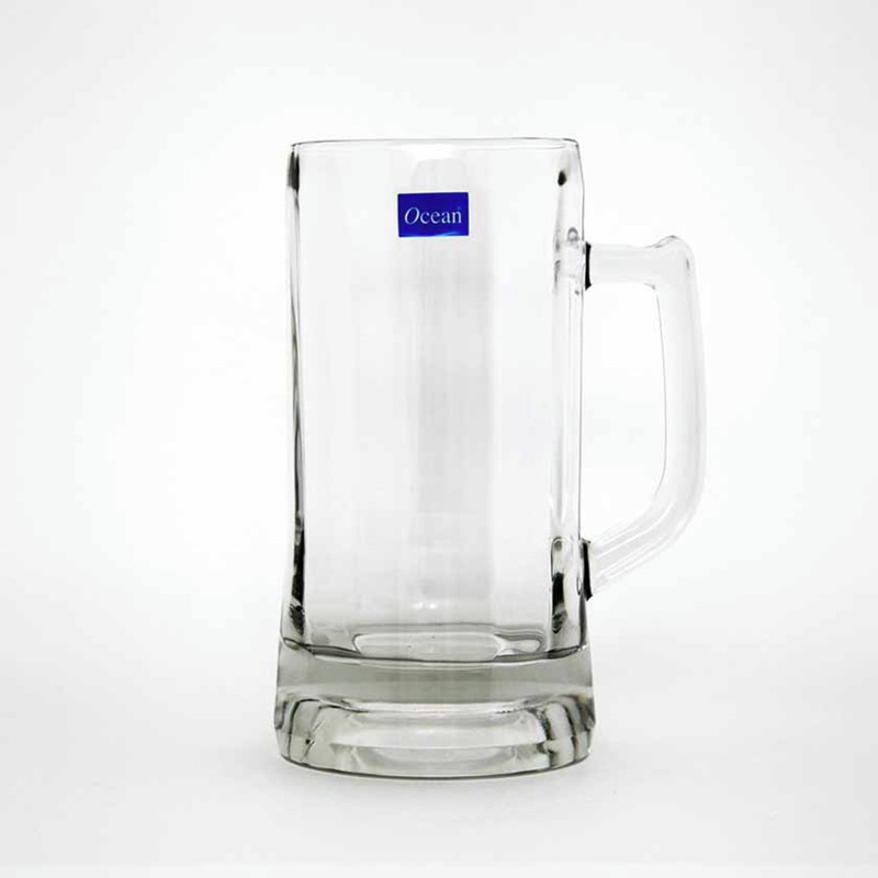 Ocean Munich Beer Mug, 640ml, Set of 6 Glass Beer Mug(640 ml, Glass, Clear)