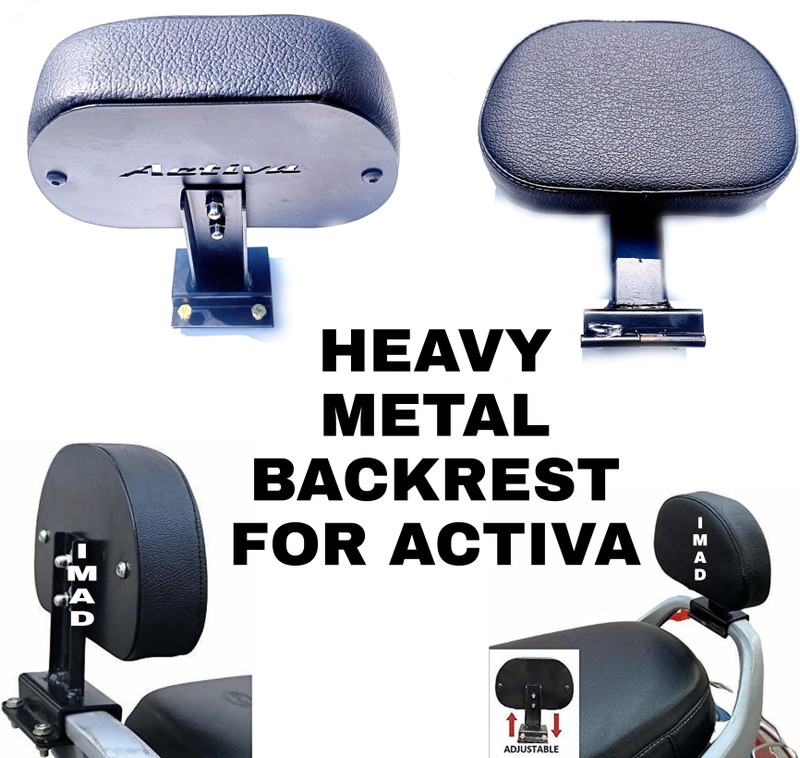 imad NEW DESIGN HEAVY METAL BACKREST FOR HONDA AVTIVA Bike Headlight Grill(Black)