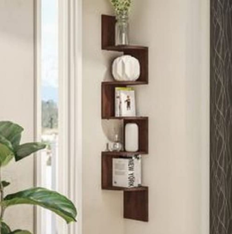 imperial arts Solid Wood Display Unit(Finish Color - BROWN, Pre-assembled)