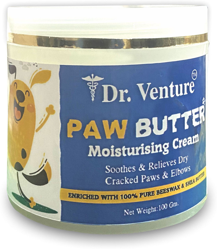 Dr Venture Paw Butter Moisturising Cream for Pets Like Dogs and Cats (100Gm) Pet Spa Kit