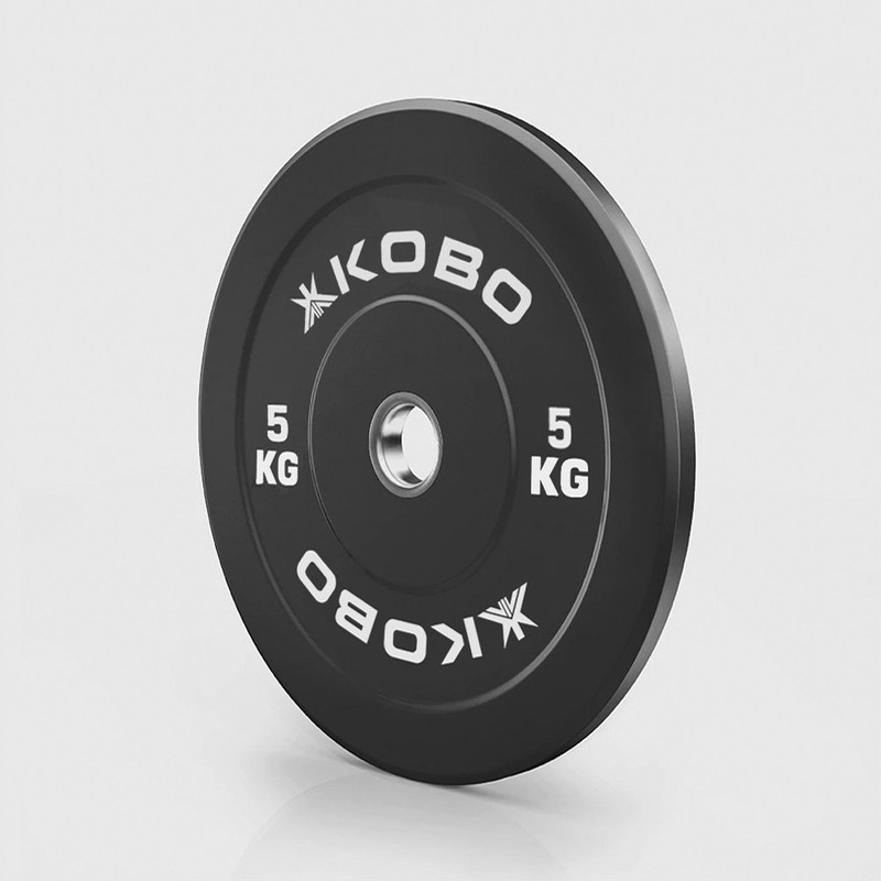KOBO 10 kg Bumper Plate / Coloured Rubber Olympic Weight Plate 10 Kg x 2 = 20 Kg (IMPORTED) Home Gym Combo