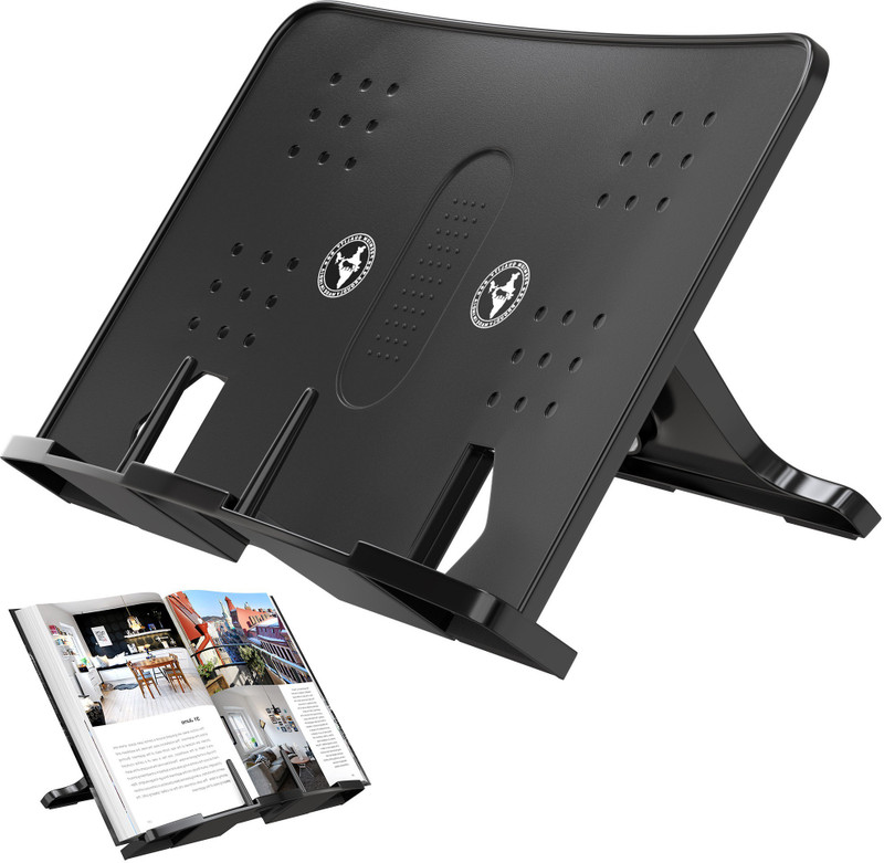ELV DIRECT Book Stand, Portable Handsfree Reading,Book Holding Tray Mobile Holder