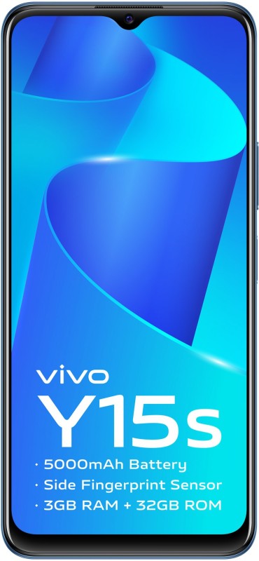 vivo y15s (mystic blue, 32 gb)(3 gb ram)